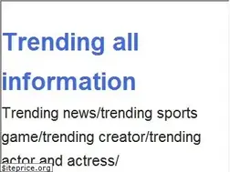 Sites similar to trendingsworld.com