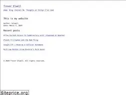 Sites similar to trevorelwell.me