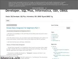 Sites similar to tricksfororacle.blogspot.com