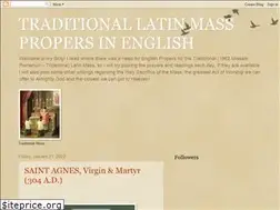 Sites similar to tridentine-mass.blogspot.com