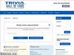 Sites similar to triviahalloffame.com