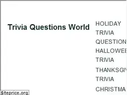 Sites similar to triviaquestionsworld.com