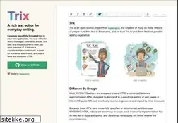 Sites similar to trix-editor.org