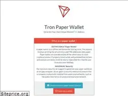 Sites similar to tronpaperwallet.org