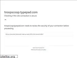 Sites similar to troopscoop.typepad.com