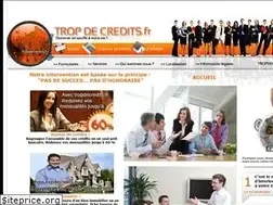 Sites similar to tropdecredits.fr