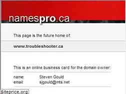 Sites similar to troubleshooter.ca