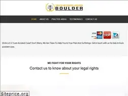 Sites similar to truckaccidentlawyerboulder.com