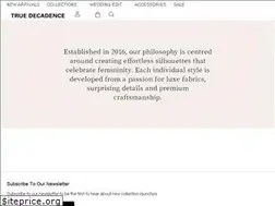 Sites similar to truedecadence.com