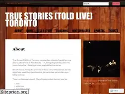 Sites similar to truestoriestoronto.com