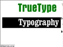 Sites similar to truetype-typography.com