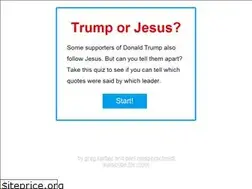Sites similar to trumporjesus.com