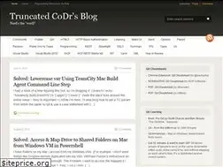 Sites similar to truncatedcodr.wordpress.com