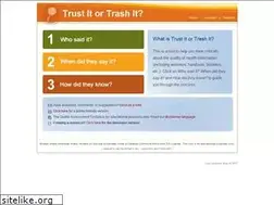 Sites similar to trustortrash.org