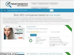 Sites similar to trustworthyseocompany.com