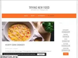 Sites similar to tryingnewfood.com