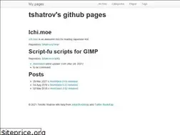 Sites similar to tshatrov.github.io