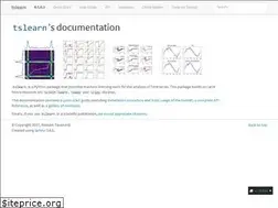 Sites similar to tslearn.readthedocs.io