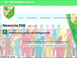 Sites similar to tsv-heiligenrode.de