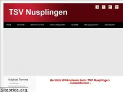 Sites similar to tsv-nusplingen.de
