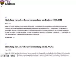 Sites similar to tsvkleinlengden.de