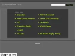 Sites similar to ttucrusaders.com