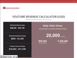 Sites similar to tubecalculator.com