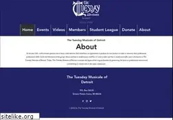 Sites similar to tuesdaymusicaleofdetroit.org