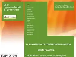 Sites similar to tuincentrumbeek.nl