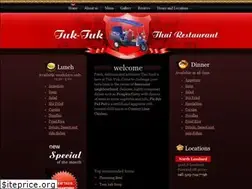 Sites similar to tuktukthairestaurant.com