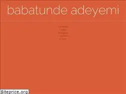 Sites similar to tundeadeyemi.com