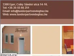 Sites similar to tunderpartvendeghaz.hu