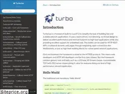 Sites similar to turbo.readthedocs.io