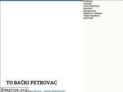 Sites similar to turizambackipetrovac.rs