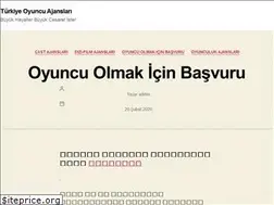 Sites similar to turkiyeoyuncuajanslari.com