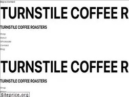Sites similar to turnstilecoffee.com