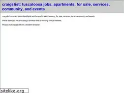 Sites similar to tuscaloosa.craigslist.org