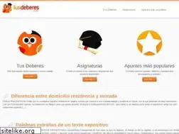 Sites similar to tusdeberes.com