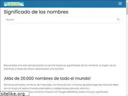 Sites similar to tusignificadodelosnombres.com