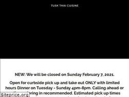Sites similar to tuskthaicuisine.com