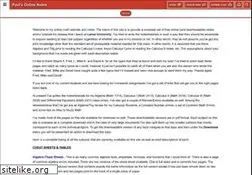 Sites similar to tutorial.math.lamar.edu