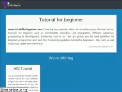 Sites similar to tutorialforbeginner.com