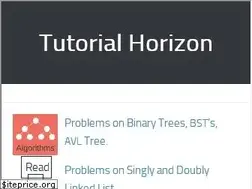 Sites similar to tutorialhorizon.com