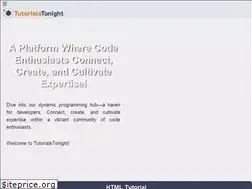 Sites similar to tutorialstonight.com