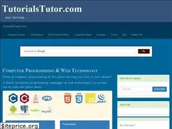 Sites similar to tutorialstutor.com