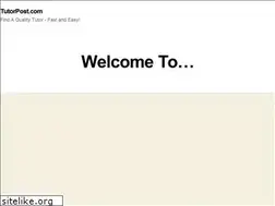 Sites similar to tutorpost.com