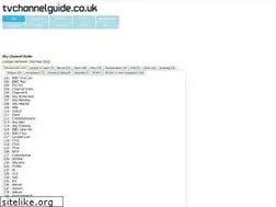Sites similar to tvchannelguide.co.uk