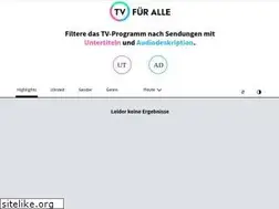 Sites similar to tvfueralle.de