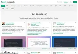 Sites similar to tweetsnippet.com