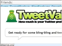 Sites similar to tweetvalue.com
